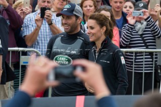 Prize giving ceremonyKate Middleton, Duchess of CambridgeSir Ben Ainslie, Team principal and skipper