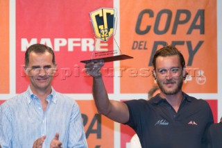 Prizegiving Ceremony.King of Spain Felipe VI and Pierre Casiraghi Copa Del Rey 2016