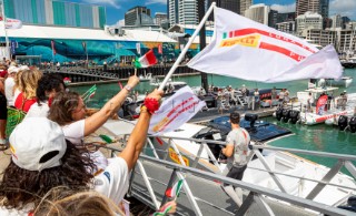14/02/21 - Auckland (NZL)36th America’s Cup presented by PradaPRADA Cup 2021 - DocksideLuna Rossa Prada Pirelli Team with Supporters at Base