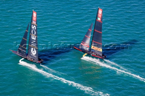 130221  Auckland NZL36th Americas Cup presented by PradaPRADA Cup 2021  Final Day 1Ineos Team UK Lun