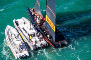 21/02/21 - Auckland (NZL)36th America’s Cup presented by PradaPRADA Cup 2021 - Final Day 4Luna Rossa Prada Pirelli Team with Chase Boats
