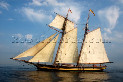 Tall ship Pride of Baltimore sailing