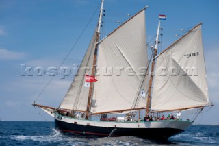 Tall ship Tecla sailing