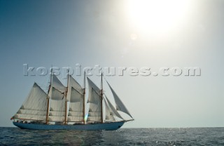 Tall ship Creoula sailing
