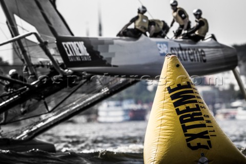 2015 Extreme Sailing Series  Act 5  HamburgSAP Extreme Sailing Team skippered by Jes GramHansen DEN 