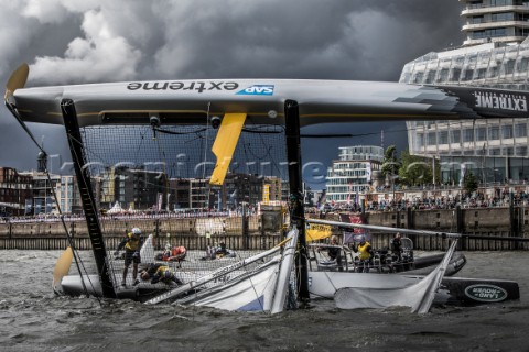 2015 Extreme Sailing Series  Act 5  HamburgSAP Extreme Sailing Team skippered by Jes GramHansen DEN 