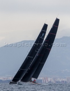 Maxi 72 Robertissima III  training in Palma for the 2015 season.