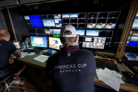 Louis Vuitton Americas Cup World Series Oman 2016 TV compound Second day of racing 28th of February 