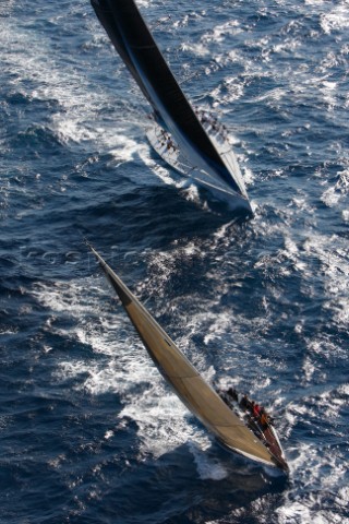 Two yachts racing