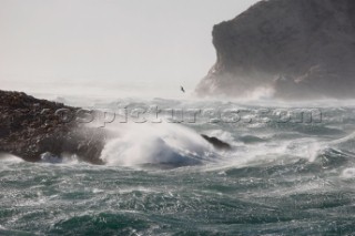 Rough seas in the South of France