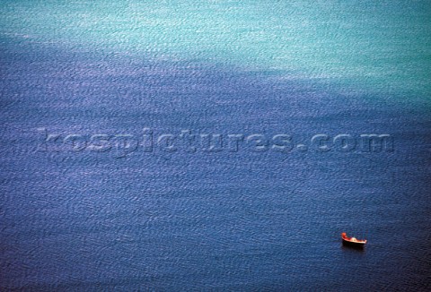 A lone fishing boat Prachuap Khiri Khan