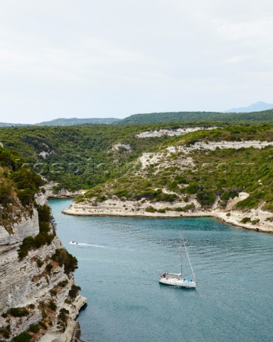 The Bay of Bonifacio on Corsica France
