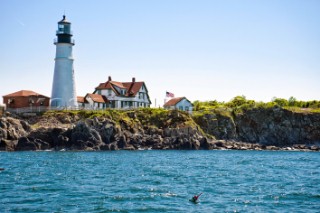 Portland Head Light, a historic lighthouse in Cape Elizabeth, Maine