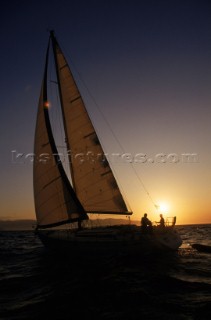 Sailing vessel at sunset. Joanna B. Pinneo/Aurora Photos/Kos Pictures