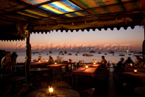 Zanzibar Tanzania Stone Town Inside of Mercury s Restaurant at Dusk Steve OutramAurora PhotosKos Pic