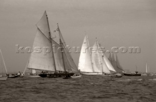 The Atlantic Challenge Cup 1997 presented by Rolex. Organised jointly by the New York Yacht Club and the Royal Yacht Squadron this superyacht race started from Ambrose Light (New York) and finished off The Lizard, Cornwall, UK.