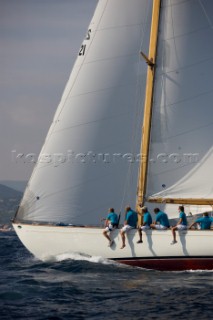 Classic Sparkman & Stephens, S&S 53 foot Yawl Skylark at the Voiles de Saint Tropez 2012