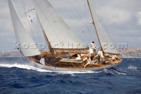 Argyll SS yawl in the Panerai Classic regatta Mahon Minorca